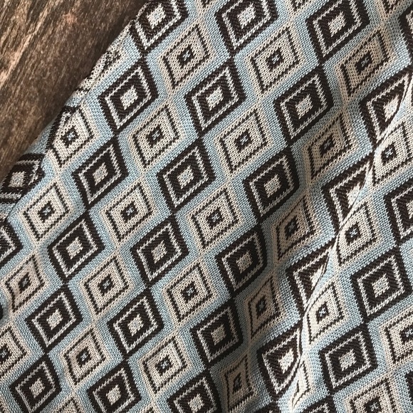 VINTAGE Metamorphosis geometric art deco print sleeveless dress Jr size XL - Picture 5 of 10